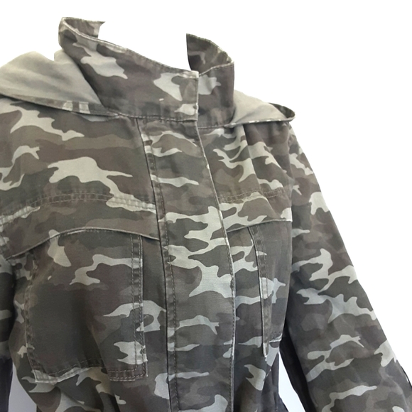 UNIVERSAL THREAD 100% Cotton Camo Utility Field Anorak Jacket Sz. L - Picture 4 of 12